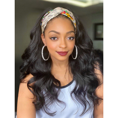 Body Wave Headband Wigs Human Hair Wigs With Various Headbands