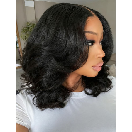 Butterfly Layer Cut Body Wave 5x5 Ready To Go HD Lace Closure 180% Density Wig