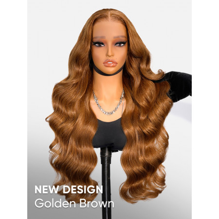 Golden Brown Wig Ready to Wear Body Wave 13x4 Lace Front Wigs