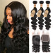 Loose Deep 4pc Weave With Closure