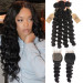 Loose Deep 4pc Weave With Closure
