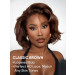dark brown straight bob