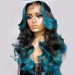 Black And Blue Wigs