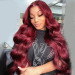 burgundy body wave wigs