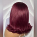 burgundy human hair wig