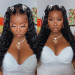 crimped lace frontal wig