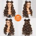 dark brown wig pre styled wig