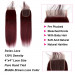 Straight Hair #99J Color 4 Bundles