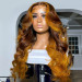Brown Highlight Lace Front Wigs
