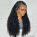lace front wig braid hair