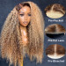 ombre hair color honey blonde highlight wig