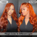 Copper Orange 13x4 Lace Front Wig