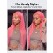 pink lace front wig