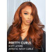 pretty curls and soft layers