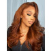 red ginger color wig with layers