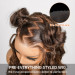 Zigzag Parting wig with buns