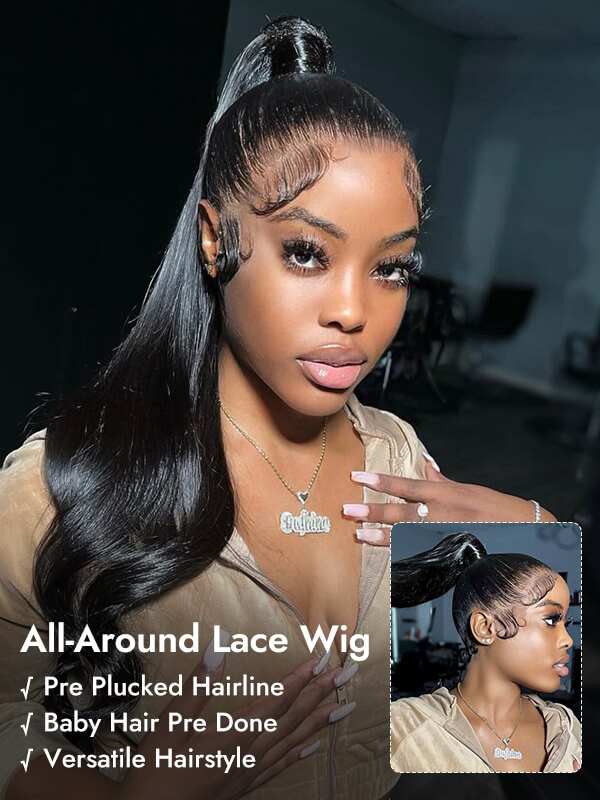 180% Density New Arrival Human Hair Wigs Straight 360 Lace Front Wigs