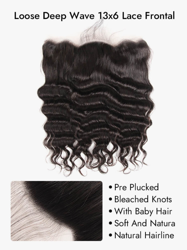 Human Hair Body Wave 13*6 Lace Frontal With Baby Hair Pre-Plucked Virgin Hair