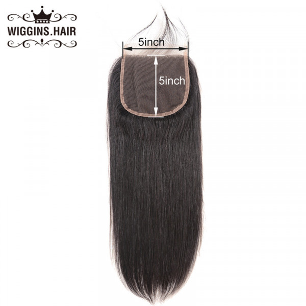 Straight Hair 5*5 Lace Closure Free Part Unprocessed Human Virgin Hair