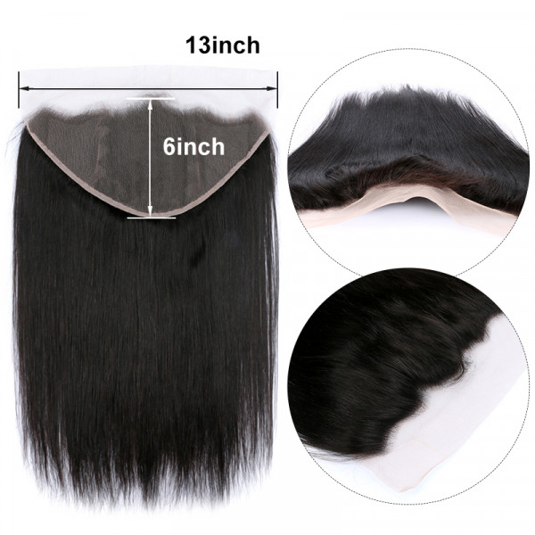 Ear To Ear 13 6 Lace Frontal Closure Straight Human Virgin Hair Wiggins Hair