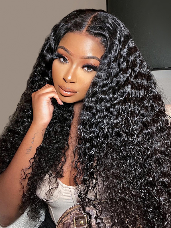 Water Wave Lace Front Wigs Long Natural Wave Wigs For Sale