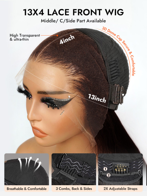 UV Black Brown Bob Wig Lace Frontal Human Hair Amazon.com : Anlimer Darkest Brown Straight Bob 13x4 Lace  main image 4