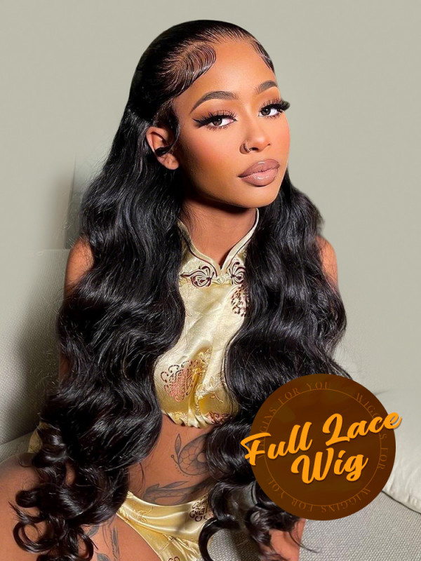 180% Density Full Lace Wigs Brazilian Human Hair Body Wave  display picture 1