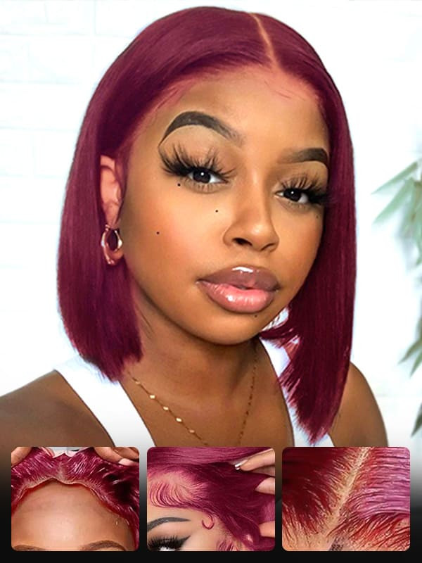 bob Amazon.com : Quinlux Wigs HD Transparent Lace 13X6 Deep Side