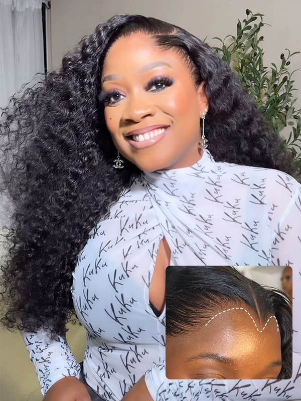 Curly Lagos Hairline 7x7 HD Lace Front Wig 250% Density - Wiggins Hair