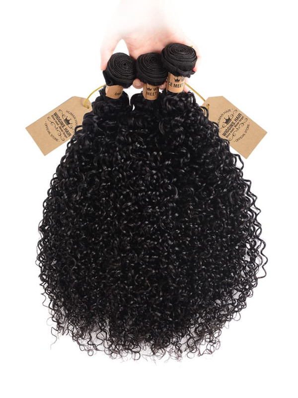 Real Hair Bundles Curly Weave 3pcs Human Hair Virgin Hair
