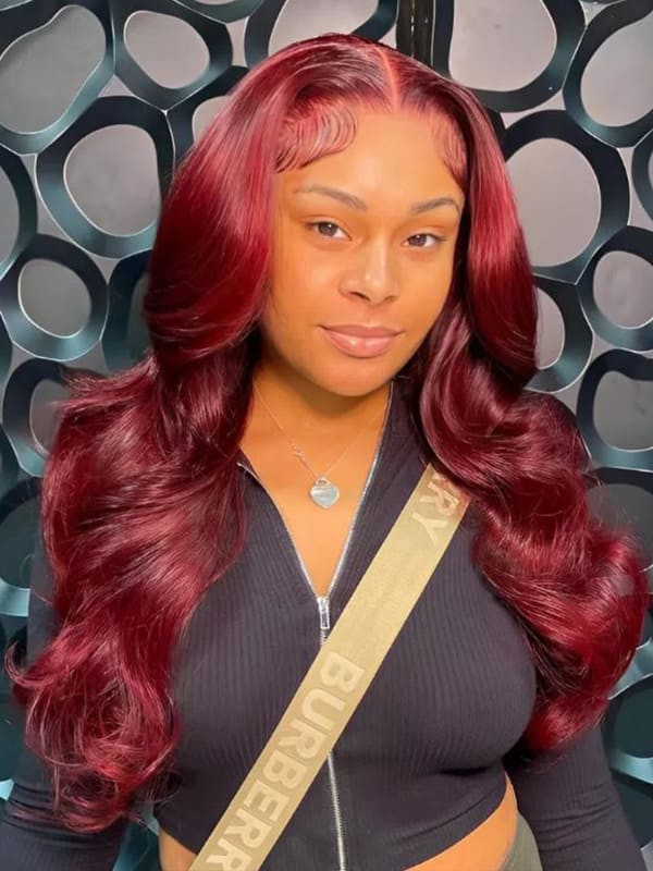 99J Burgundy Wigs 4x4 5x5 Lace Closure Wigs Colored Wigs