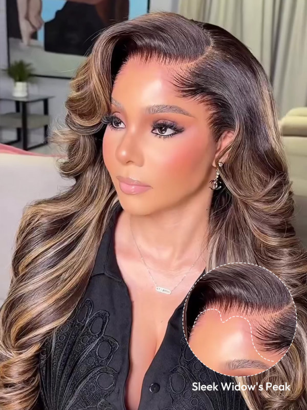 Lagos Hairline Highlight Blonde HD Lace Body Wave 13x6 Wig