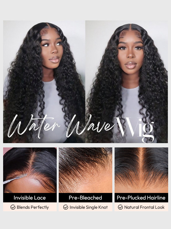 Water Wave Lace Front Wigs Long Natural Wave Wigs For Sale  display picture 3