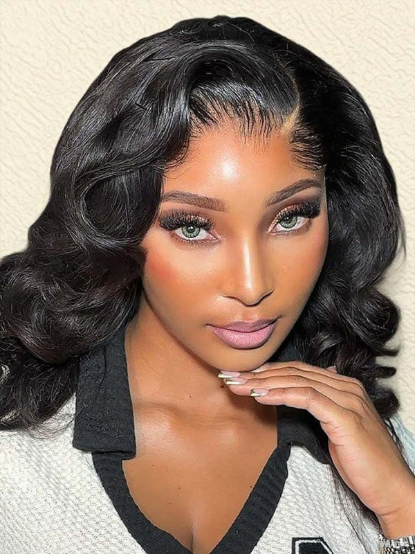 Lagos Hairline 7x7 HD Lace Front Body Wave Human Hair Wig With Widow's Peak