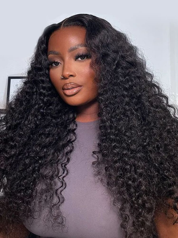 HD Lace Frontal Wigs Deep Wave Invisible 5x5/13x4 Lace Front  display picture 2