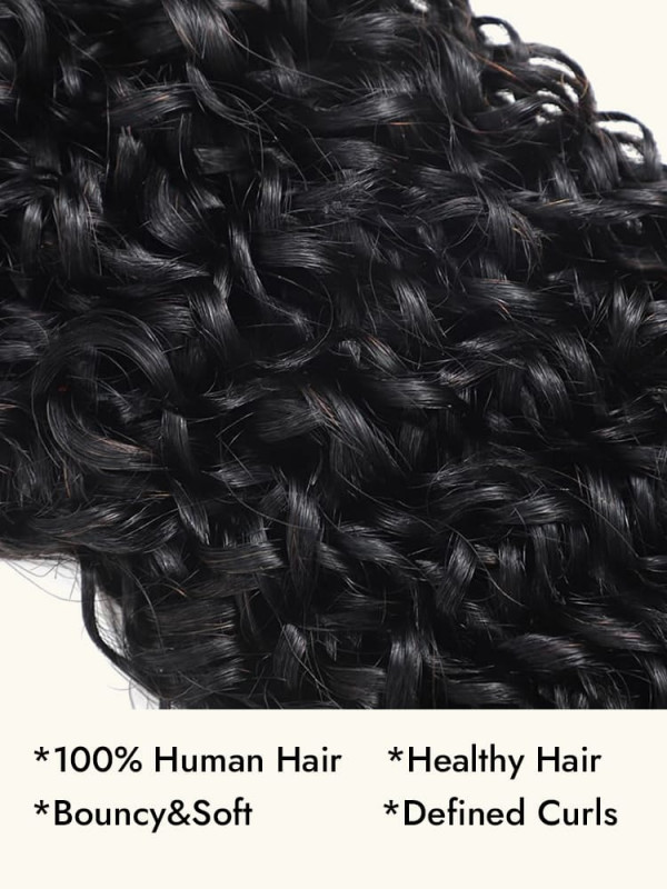 Burmese Curly One Bundle Human Hair Extensions With Spiral Ends