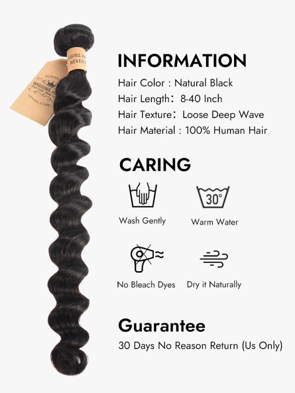 Loose Deep Wave Bundle Hair 100% Human Virgin Hair