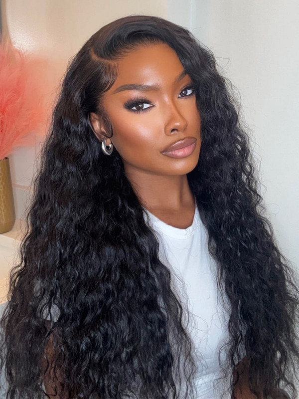 Side Part Loose Deep Wave Glueless Wig 6x8 Lace Front Wigs Human