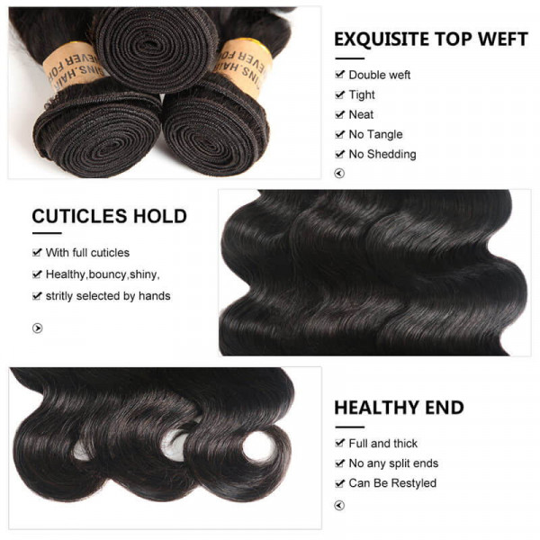 Body Wave Human Virgin Hair 4 Bundles Of Hair For Sale