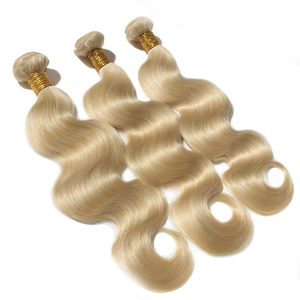 High Grade Virgin Hair Pure 613 Blonde Brazilian Body Wave 3 Bundles