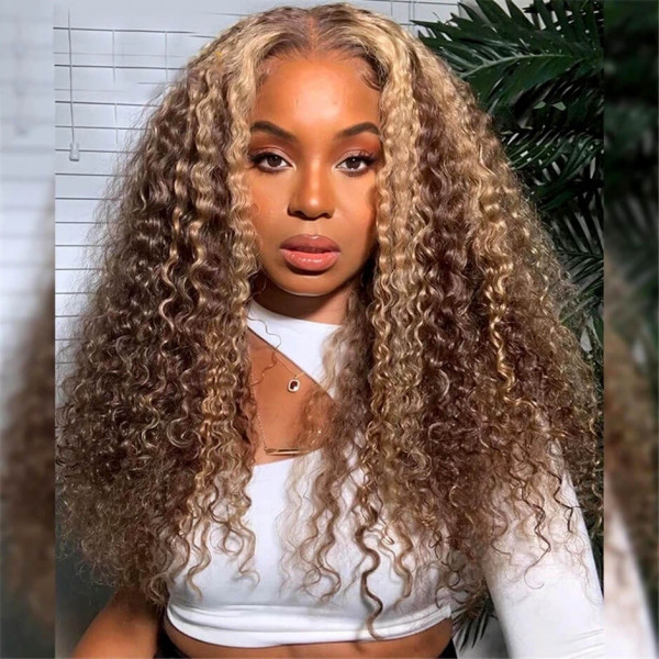 Medium curly blonde wig cheap