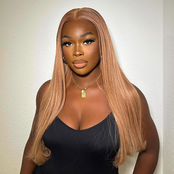 Blonde wig on dark skin online