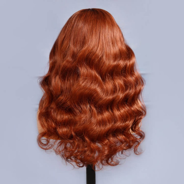 Dark Orange Auburn Lace Front Wig S053b4f9c1e07468b8ea12a6907388  main image 4