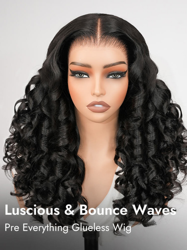 Ready To Go Bouncy Funmi Curly 13x4 HD Lace Frontal Glueless Wig 250% Density
