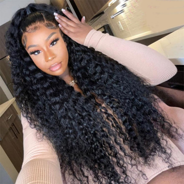 Deep wave frontal wig cheap
