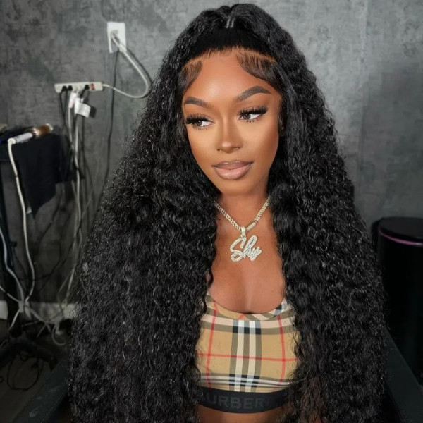 12-30 Inch Long Hair Wigs Curly Wave Human Hair Lace Front Wigs On Sale