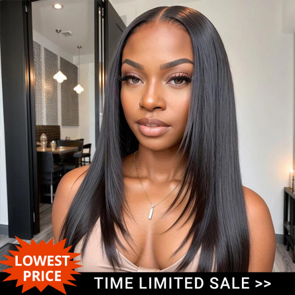 Layered Lace Front Wigs Human Hair Straight Layered Wig Wiggins Hair