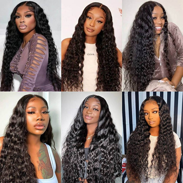 Loose Deep Wave Upgrade Ready To Go 7x4 Closure Wigs 180% Density