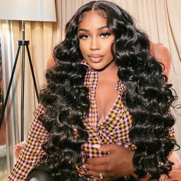 Loose Curl Lace Front Wigs Wand Curls Loose Wave Wig Wiggins Hair