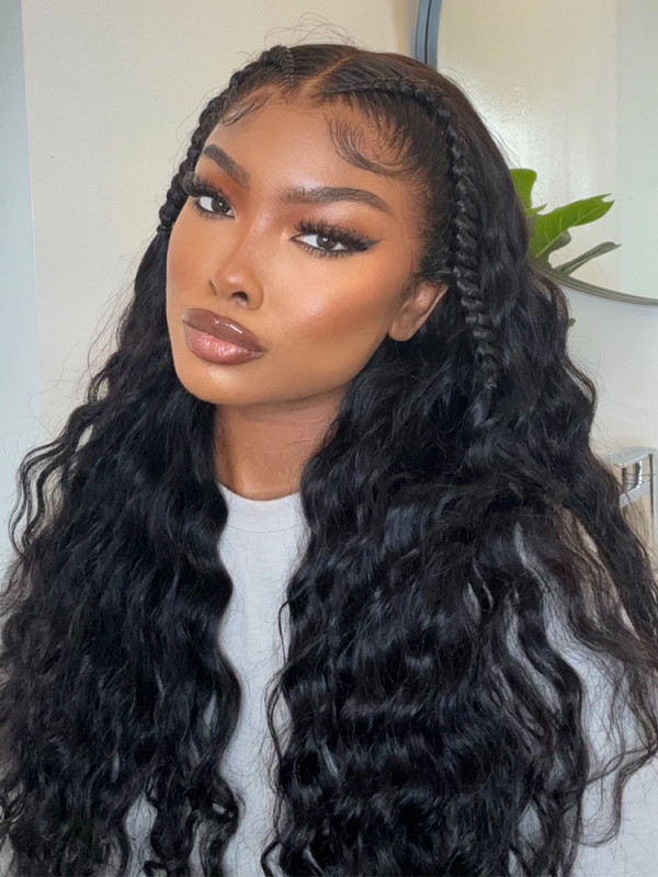 Ready & Go Wigs Loose Deep Braided HD Lace Front Wigs Pre-Everything Glueless Braided Wig Human Hair